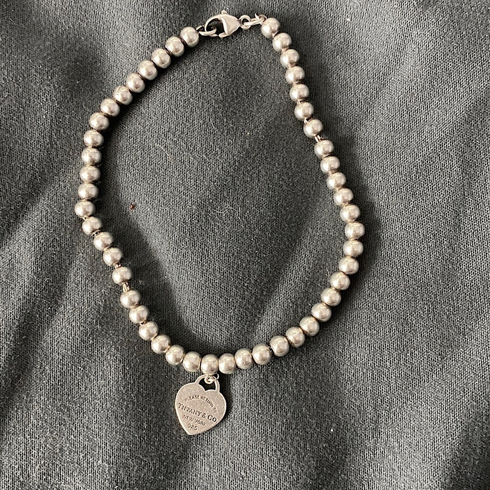 Tiffany Heart Tag Bead Bracelet